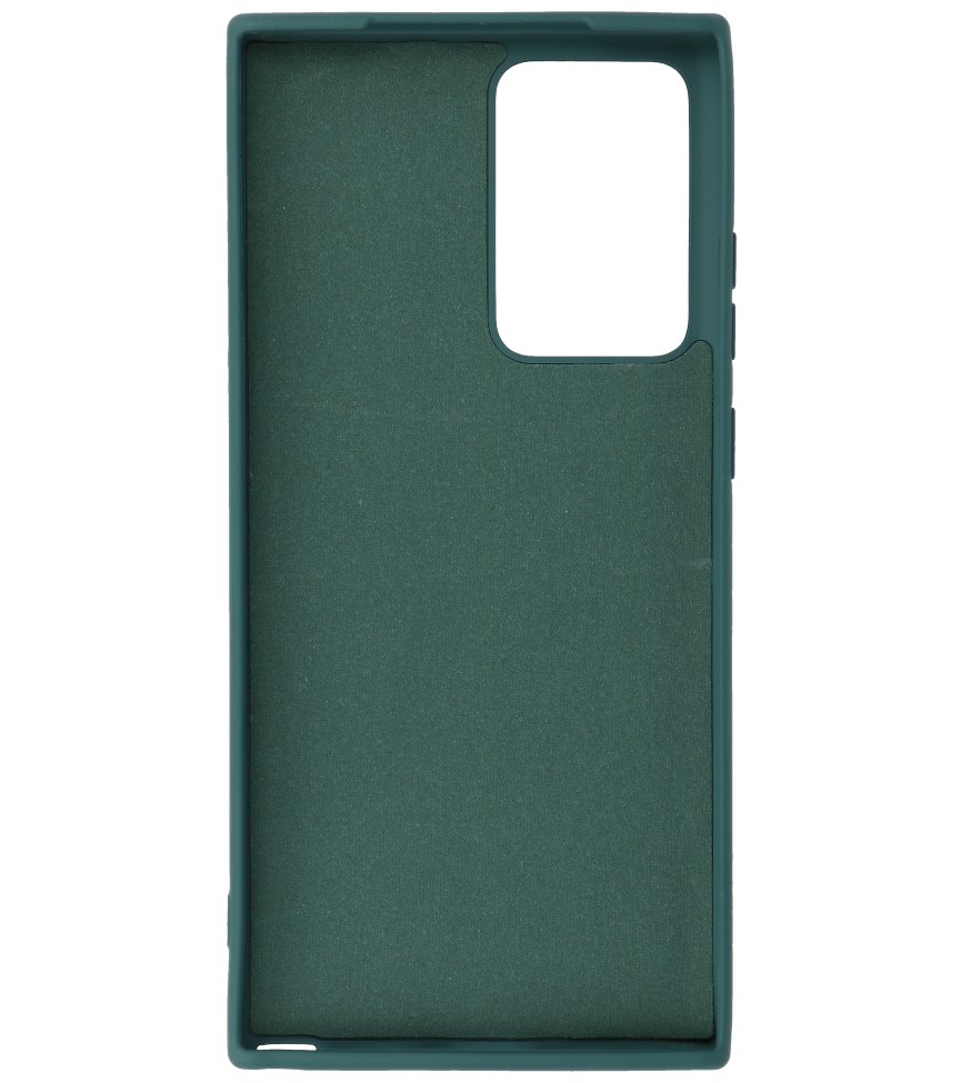 2,0 mm dicke Modefarbe TPU-Hülle für Samsung Galaxy Note 20 Ultra Dark Green