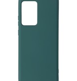 2.0mm Dikke Fashion Color TPU Hoesje voor Samsung Galaxy Note 20 Ultra Donker Groen