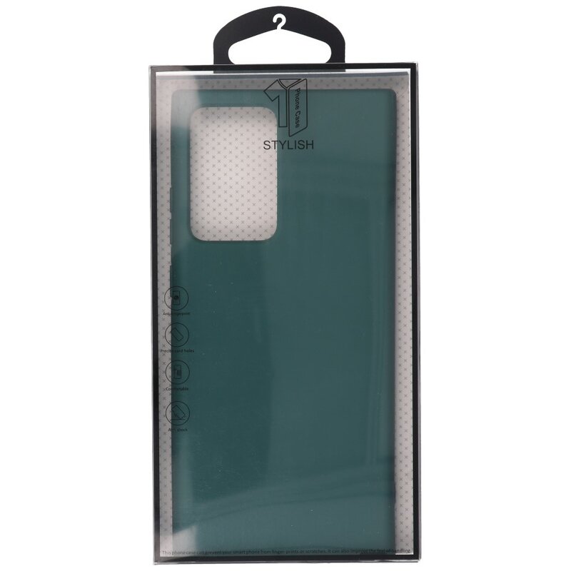 2,0 mm dicke Modefarbe TPU-Hülle für Samsung Galaxy Note 20 Ultra Dark Green