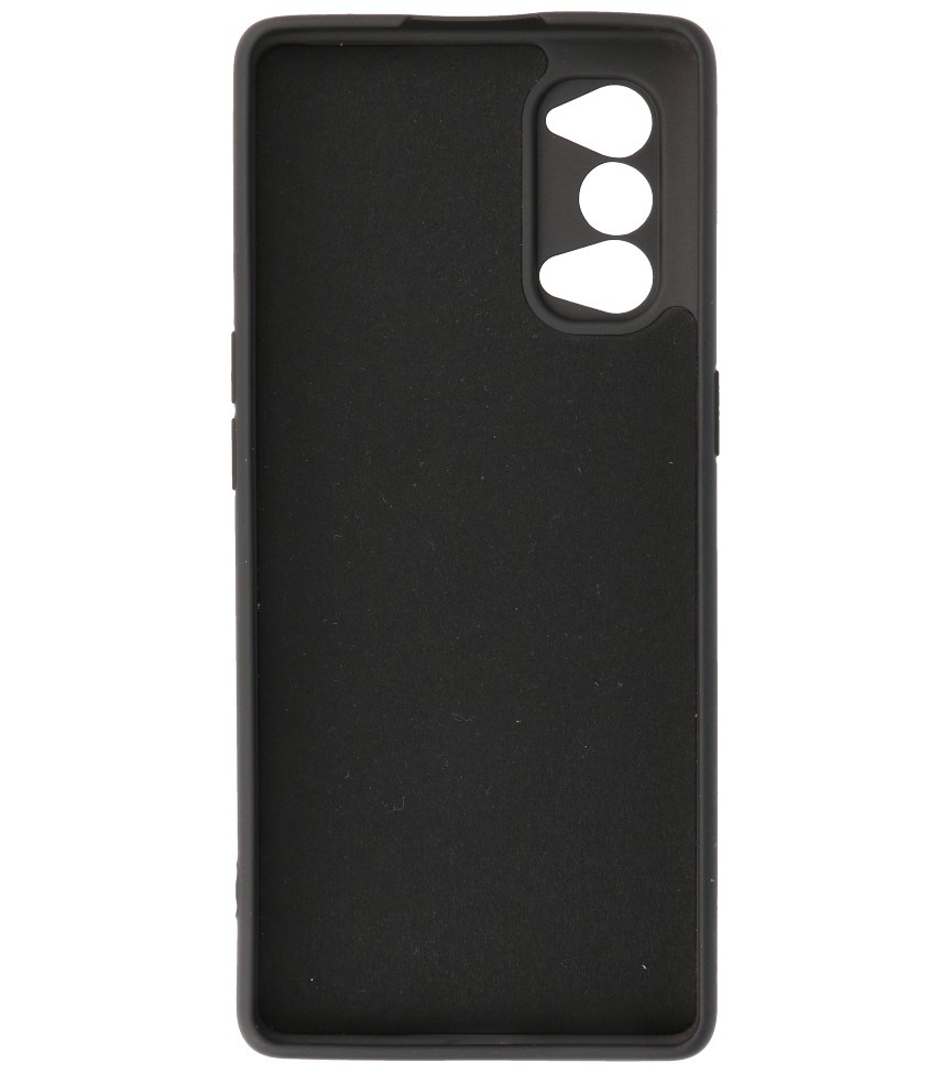 Coque en TPU couleur tendance de 2,0 mm d'épaisseur pour Oppo Reno 4 Pro 5G Noir