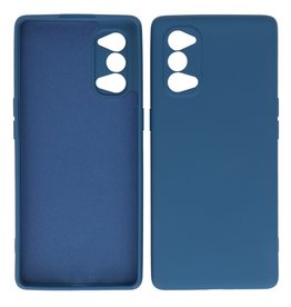 Boîtier en TPU couleur de mode de 2,0 mm d'épaisseur Oppo Reno 4 Pro 5G Navy