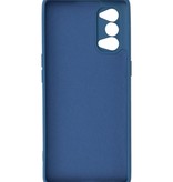 2.0mm Dikke Fashion Color TPU Hoesje voor Oppo Reno 4 Pro 5G Navy