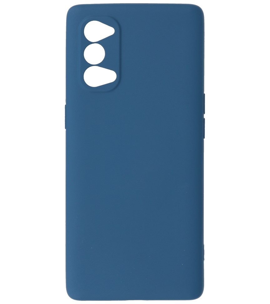 Coque en TPU couleur tendance de 2,0 mm d'épaisseur pour Oppo Reno 4 Pro 5G Navy