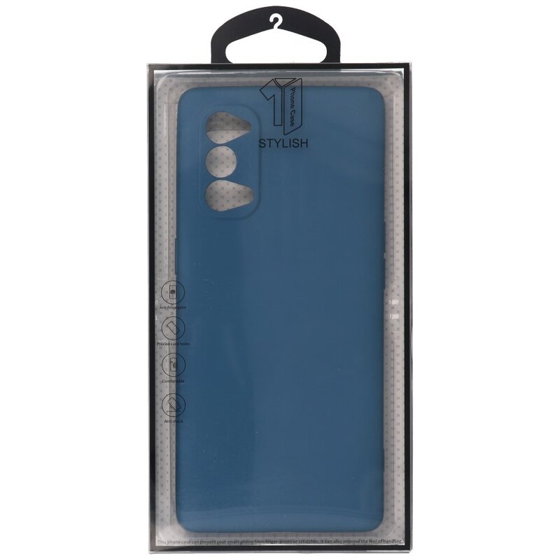 Estuche de TPU de color de moda grueso de 2.0 mm para Oppo Reno 4 Pro 5G Navy