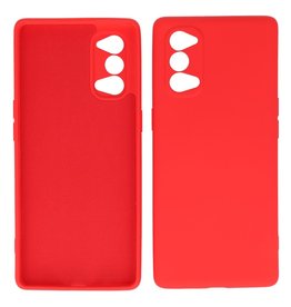 Boîtier en TPU couleur tendance de 2,0 mm d'épaisseur Oppo Reno 4 Pro 5G rouge