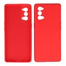 Custodia in TPU di colore moda spesso 2,0 mm Oppo Reno 4 Pro 5G rosso