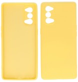 Boîtier en TPU couleur tendance de 2,0 mm d'épaisseur pour Oppo Reno 4 Pro 5G jaune