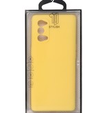 2,0 mm dickes TPU-Gehäuse in Modefarbe für Oppo Reno 4 Pro 5G Gelb