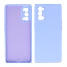 Coque en TPU couleur mode épaisse de 2,0 mm pour Oppo Reno 4 Pro 5G Violet