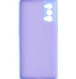 Coque en TPU couleur tendance de 2,0 mm d'épaisseur pour Oppo Reno 4 Pro 5G Violet