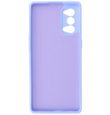 2.0mm Thick Fashion Color TPU Case for Oppo Reno 4 Pro 5G Purple