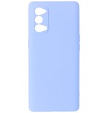 2.0mm Thick Fashion Color TPU Case for Oppo Reno 4 Pro 5G Purple