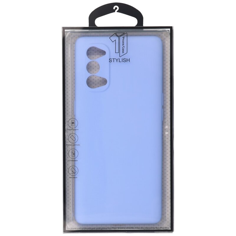 Custodia in TPU color moda spessa 2,0 mm per Oppo Reno 4 Pro 5G viola
