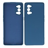 2.0mm Dikke Fashion Color TPU Hoesje Oppo Reno 4 5G Navy