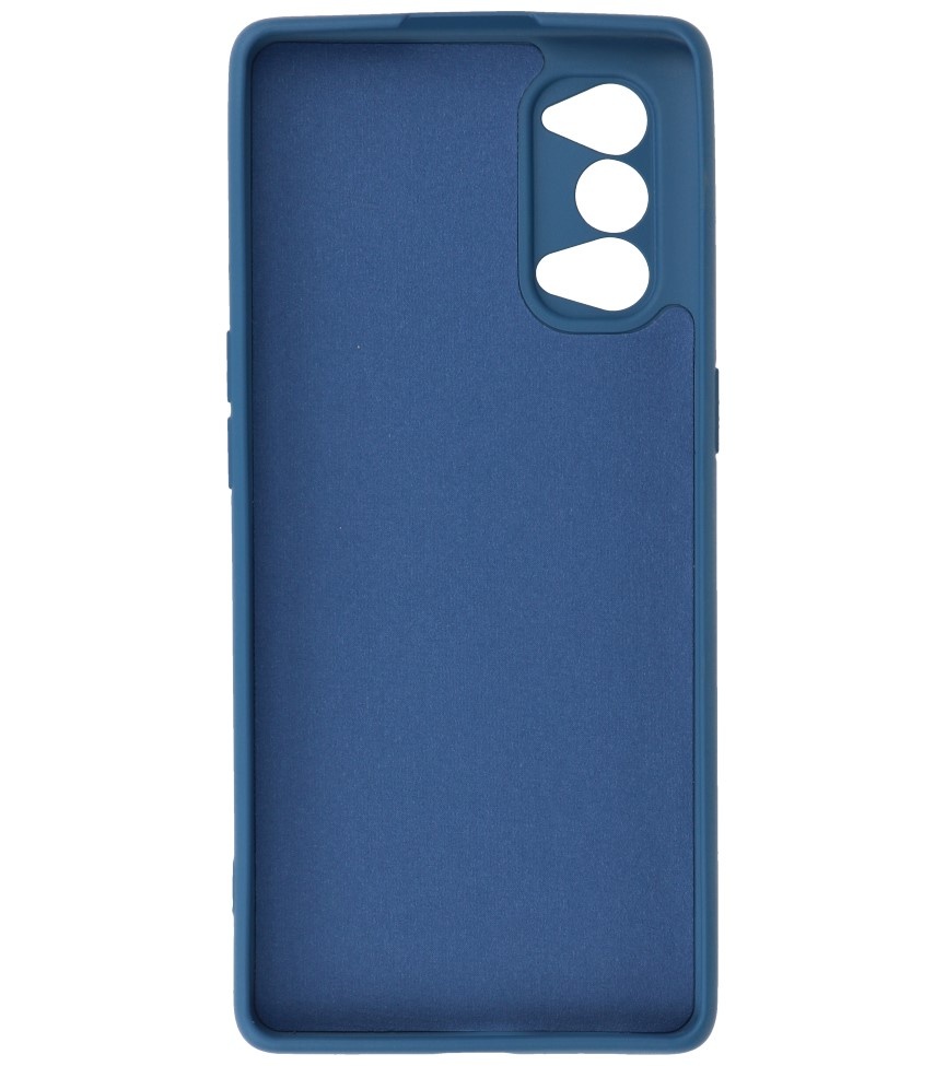 2.0mm Dikke Fashion Color TPU Hoesje voor Oppo Reno 4 5G Navy