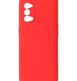 Coque en TPU couleur tendance de 2,0 mm d'épaisseur pour Oppo Reno 4 5G rouge