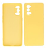 2.0mm Dikke Fashion Color TPU Hoesje voor Oppo Reno 4 5G Geel
