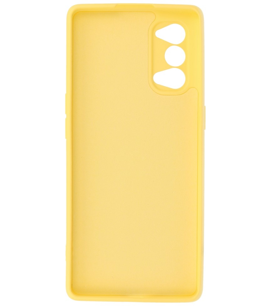 2.0mm Dikke Fashion Color TPU Hoesje voor Oppo Reno 4 5G Geel