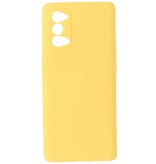 2.0mm Dikke Fashion Color TPU Hoesje voor Oppo Reno 4 5G Geel