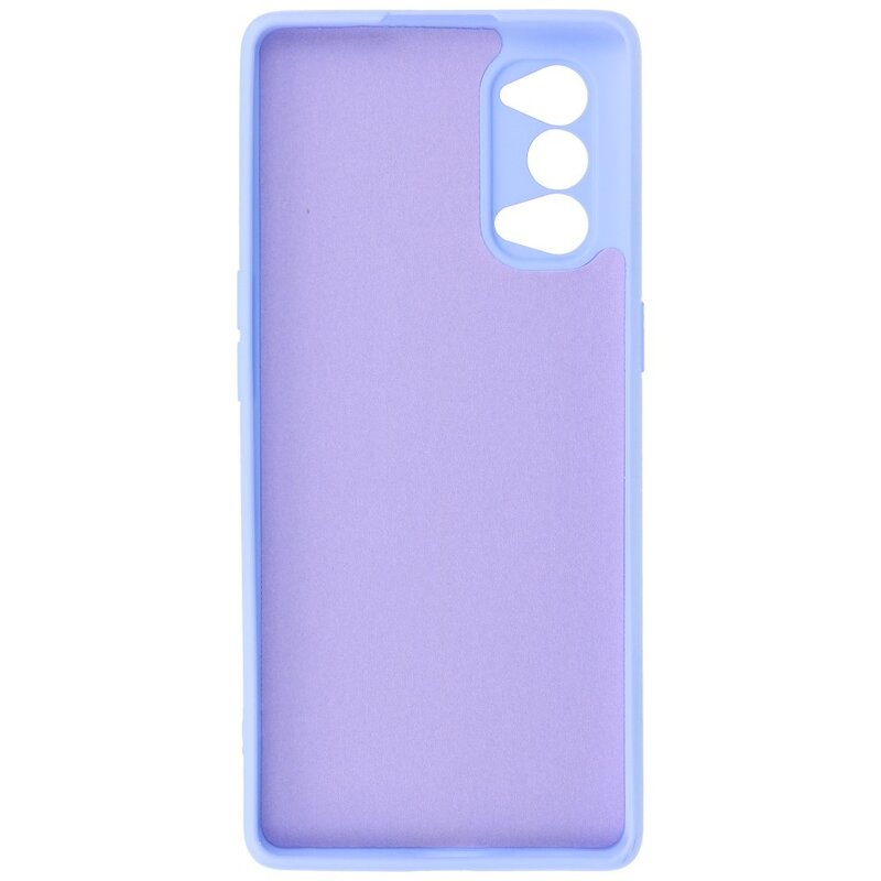 Custodia in TPU color moda spessa 2,0 mm per Oppo Reno 4 5G viola