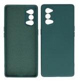 Custodia in TPU di colore moda spesso 2,0 mm per Oppo Reno 4 5G verde scuro