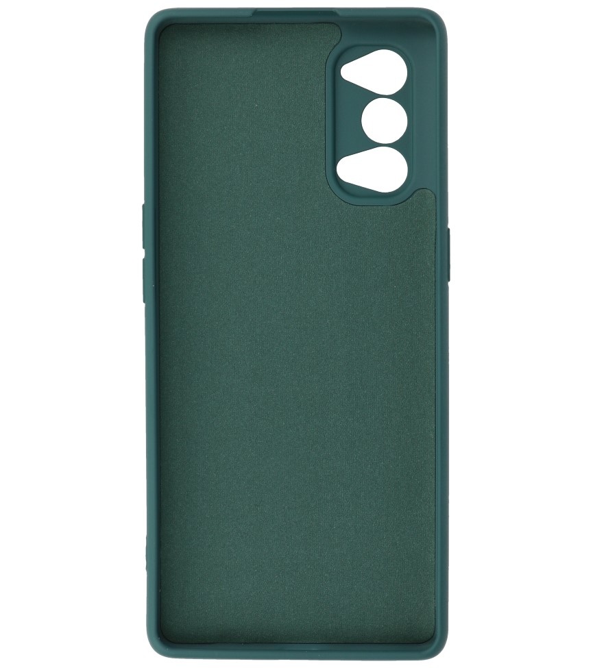 2.0mm Thick Fashion Color TPU Case for Oppo Reno 4 5G Dark Green