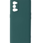 Custodia in TPU di colore moda spesso 2,0 mm per Oppo Reno 4 5G verde scuro