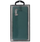 Custodia in TPU di colore moda spesso 2,0 mm per Oppo Reno 4 5G verde scuro