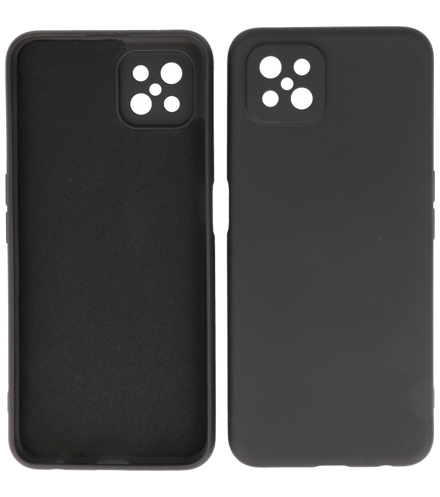 Coque en TPU couleur tendance de 2,0 mm d'épaisseur pour Oppo Reno 4 Z - A92s Noir