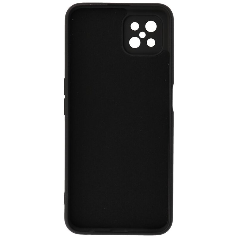 Carcasa de TPU de color de moda de 2.0 mm de espesor para Oppo Reno 4 Z - A92s Negro