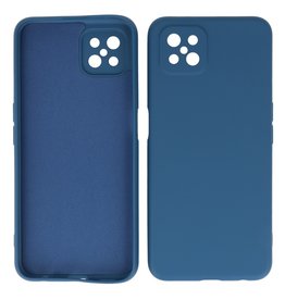 Boîtier en TPU couleur à la mode de 2,0 mm d'épaisseur Oppo Reno 4 - A92s Z Navy