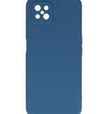 2.0mm Dikke Fashion Color TPU Hoesje voor Oppo Reno 4 Z - A92s  Navy