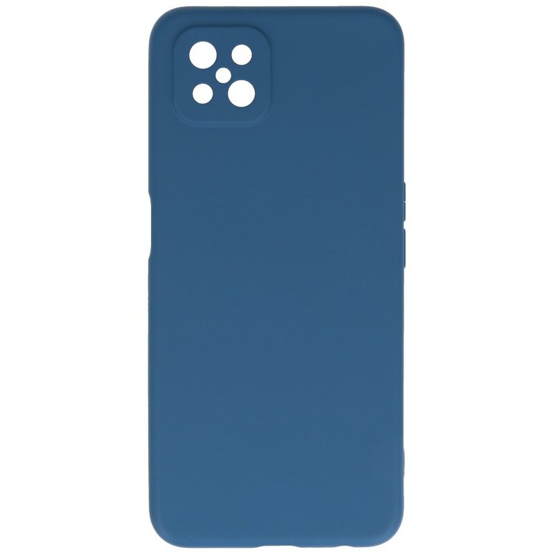 2,0 mm tyk mode farve TPU taske til Oppo Reno 4 - A92s Z Navy