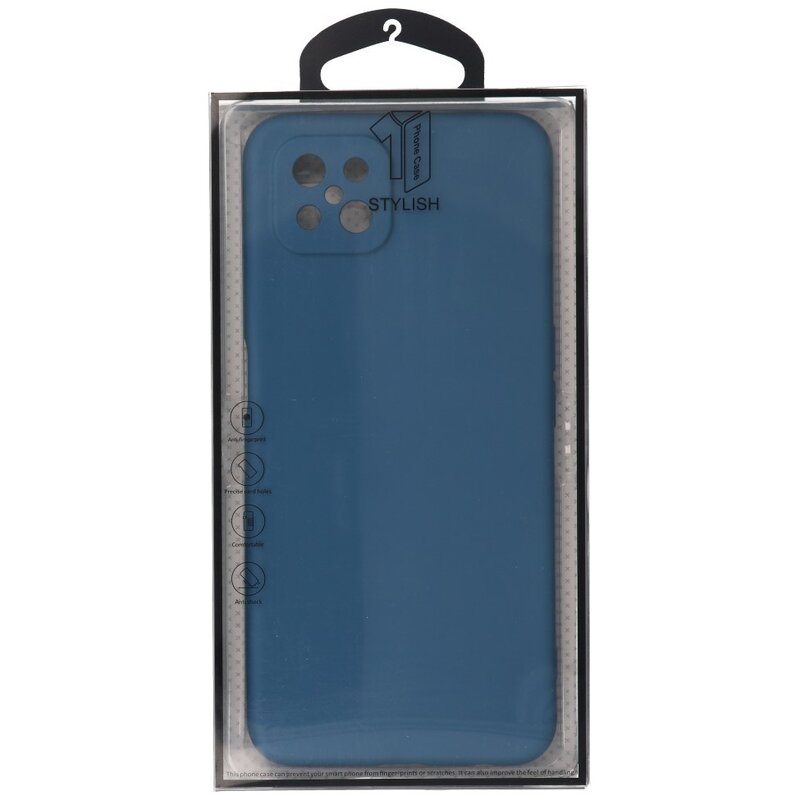 2,0 mm dickes TPU-Gehäuse in Modefarbe für Oppo Reno 4 - A92s Z Navy