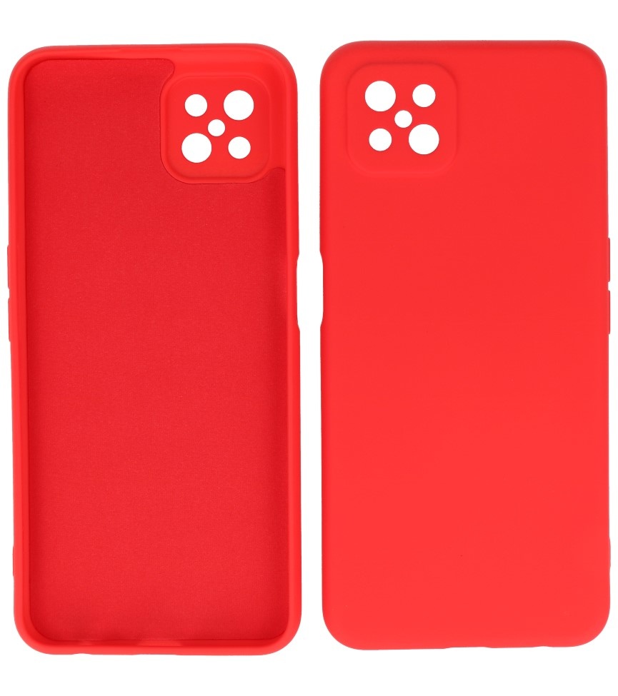 2,0 mm dickes TPU-Gehäuse in Modefarbe für Oppo Reno 4 - A92s Z Red