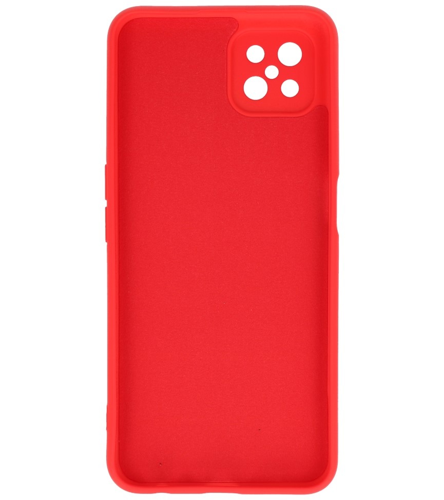 2,0 mm tyk mode farve TPU taske til Oppo Reno 4 - A92s Z Rød