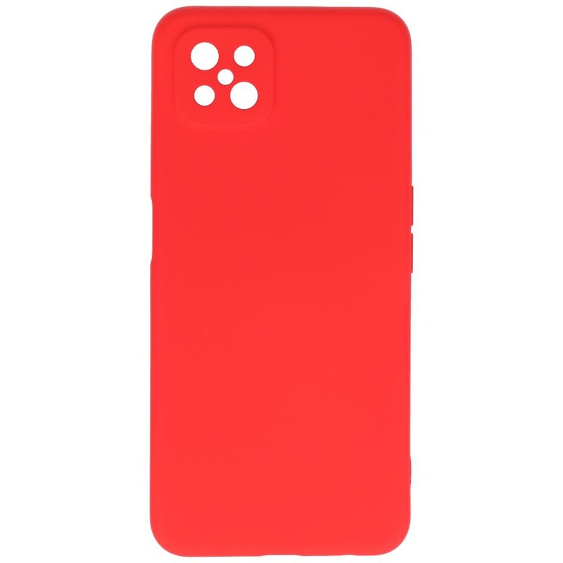 2,0 mm tyk mode farve TPU taske til Oppo Reno 4 - A92s Z Rød