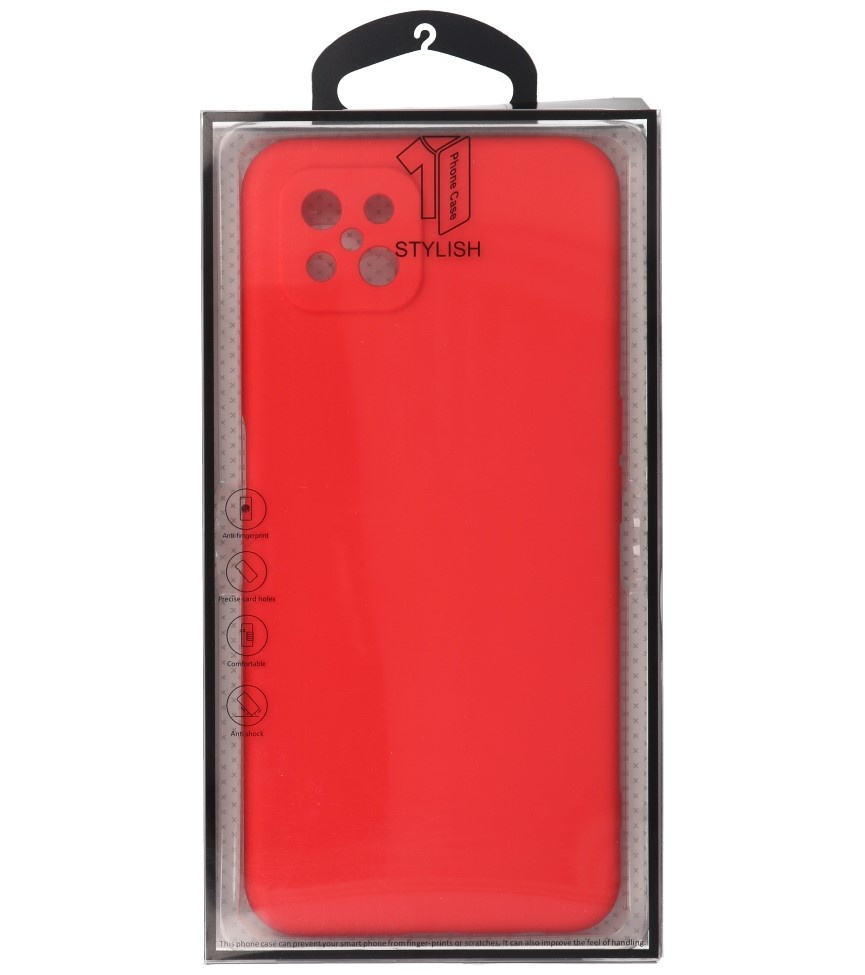 2,0 mm tyk mode farve TPU taske til Oppo Reno 4 - A92s Z Rød