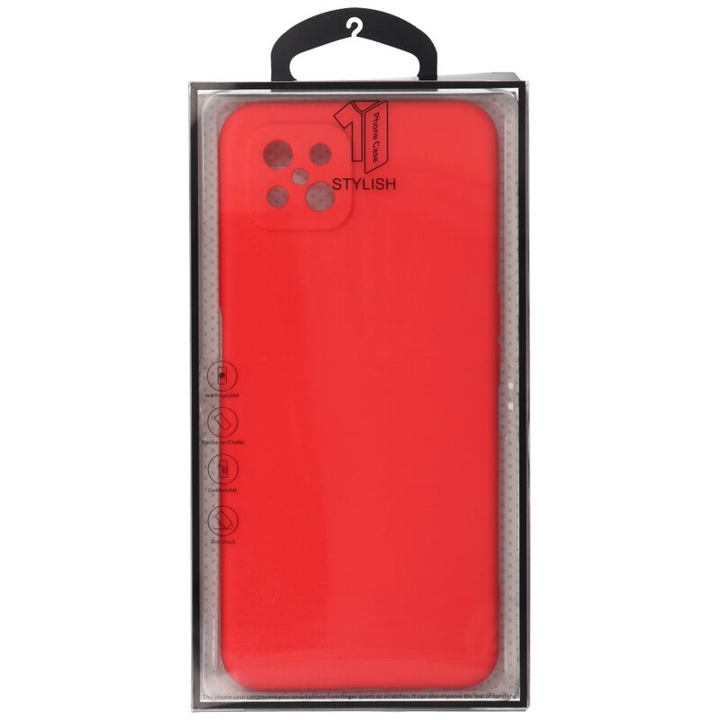 Coque en TPU couleur tendance de 2,0 mm d'épaisseur pour Oppo Reno 4 - A92s Z Rouge