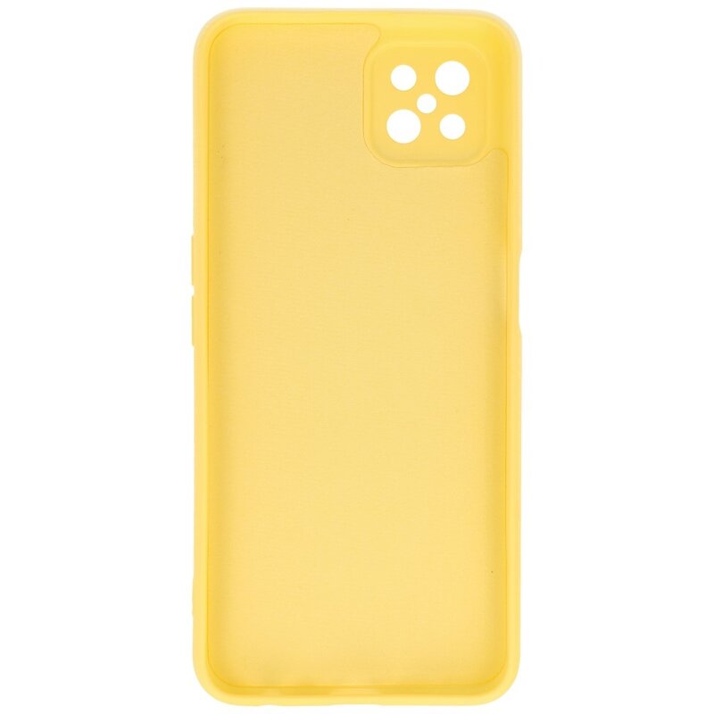 Custodia in TPU di colore moda spesso 2,0 mm per Oppo Reno 4 Z - A92s Yellow
