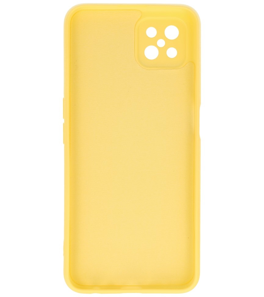 Coque en TPU de couleur à la mode de 2,0 mm d'épaisseur pour Oppo Reno 4 Z - A92s jaune