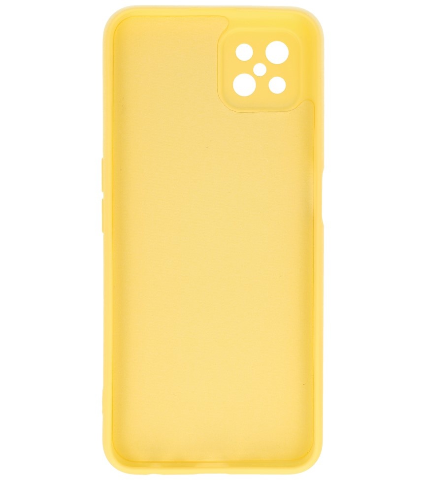Custodia in TPU di colore moda spesso 2,0 mm per Oppo Reno 4 Z - A92s Yellow