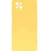 Carcasa de TPU de color de moda de 2.0 mm de espesor para Oppo Reno 4 Z - A92s Amarillo