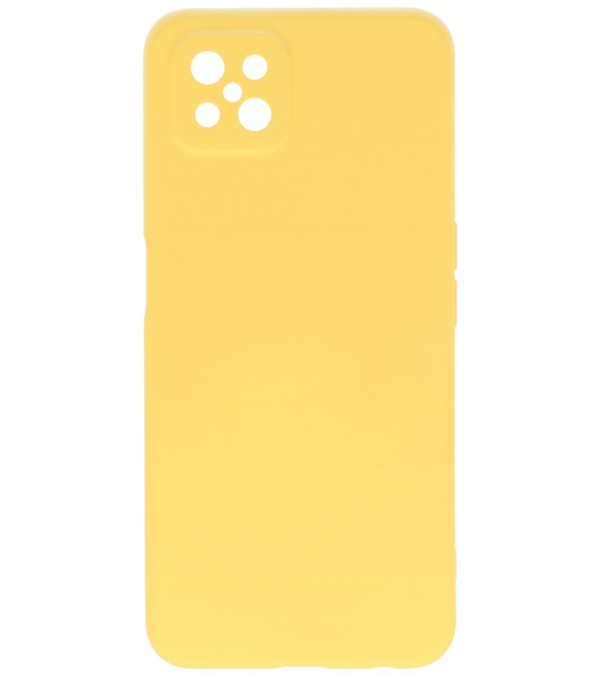 Coque en TPU de couleur à la mode de 2,0 mm d'épaisseur pour Oppo Reno 4 Z - A92s jaune