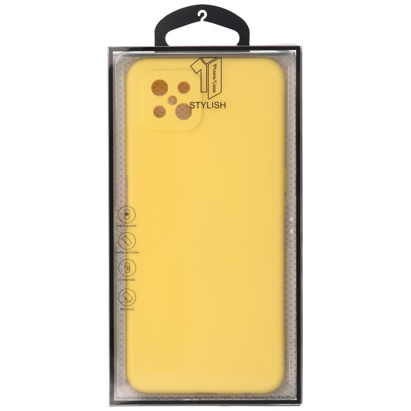Coque en TPU de couleur à la mode de 2,0 mm d'épaisseur pour Oppo Reno 4 Z - A92s jaune