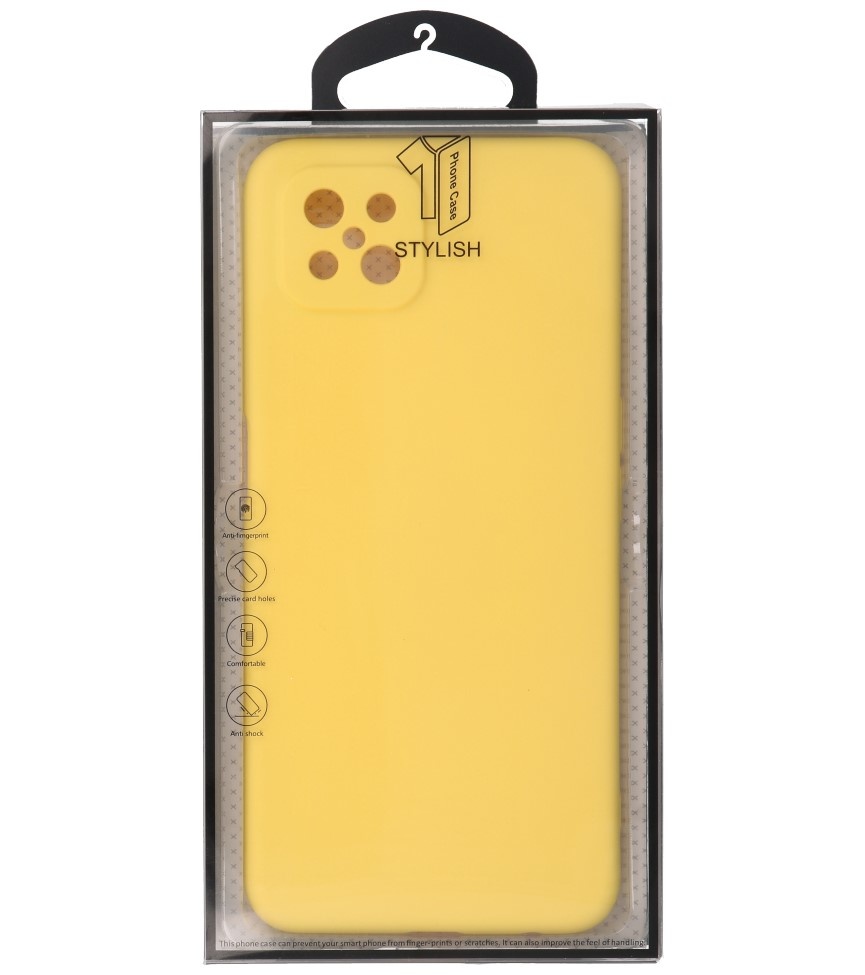 Carcasa de TPU de color de moda de 2.0 mm de espesor para Oppo Reno 4 Z - A92s Amarillo