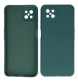 Carcasa de TPU de color de moda de 2.0 mm de espesor para Oppo Reno 4 Z - A92s Verde oscuro