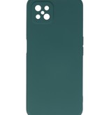 Carcasa de TPU de color de moda de 2.0 mm de espesor para Oppo Reno 4 Z - A92s Verde oscuro