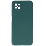 Carcasa de TPU de color de moda de 2.0 mm de espesor para Oppo Reno 4 Z - A92s Verde oscuro