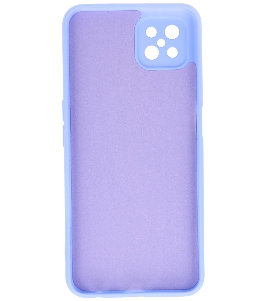 2.0mm Dikke Fashion Color TPU Hoesje voor Oppo Reno 4 Z - A92s Paars